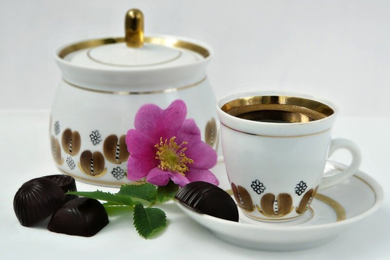 Coffee Cup and Chocolates