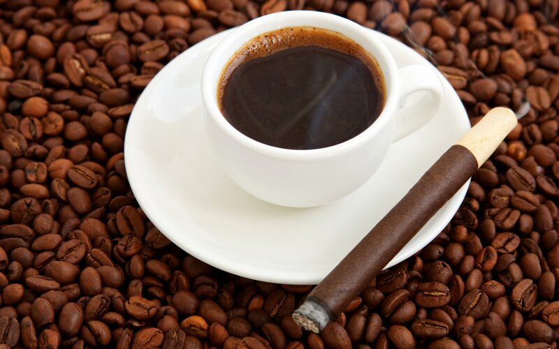 Coffee Cup and Cigar