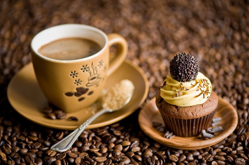 Coffee Cup and Cupcake