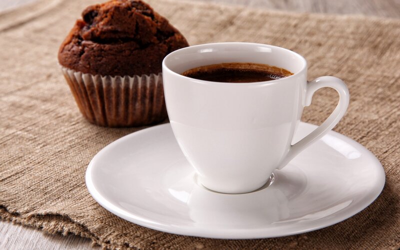 Coffee Cup and Muffin