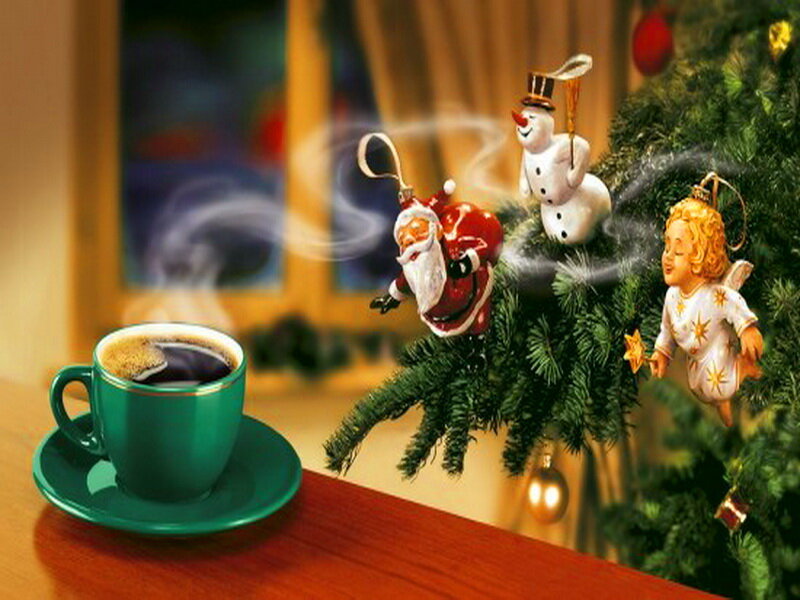 Coffee Cup and Ornaments