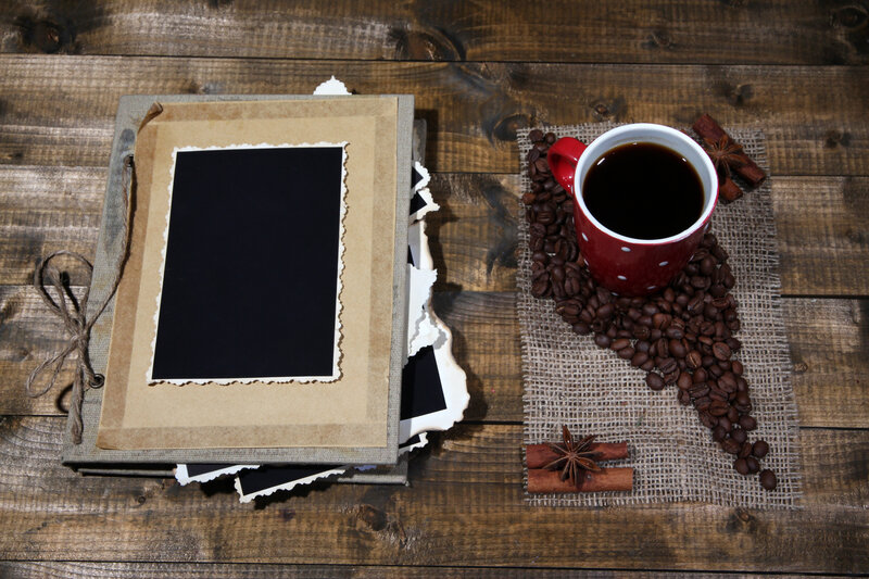 Coffee Cup and Photo Album