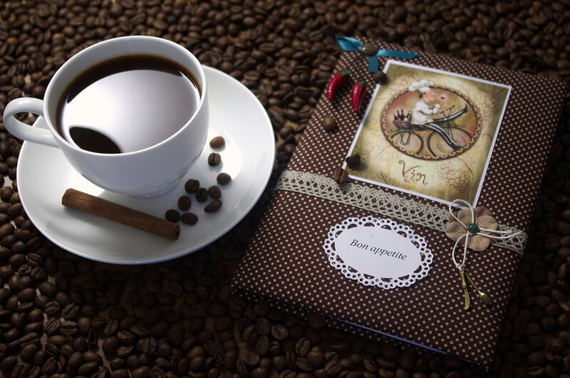 Coffee Cup and Recipe Book