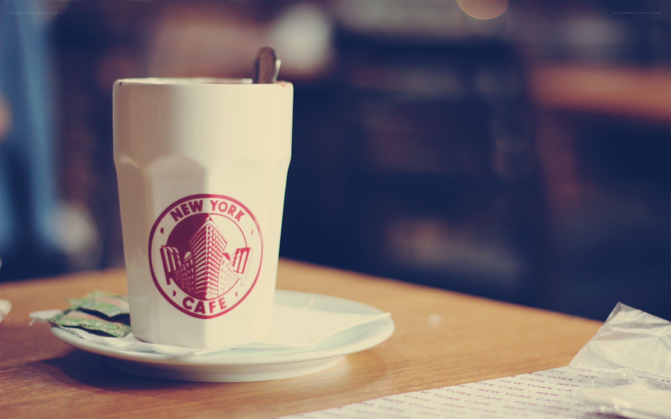 coffee cup at new york cafe