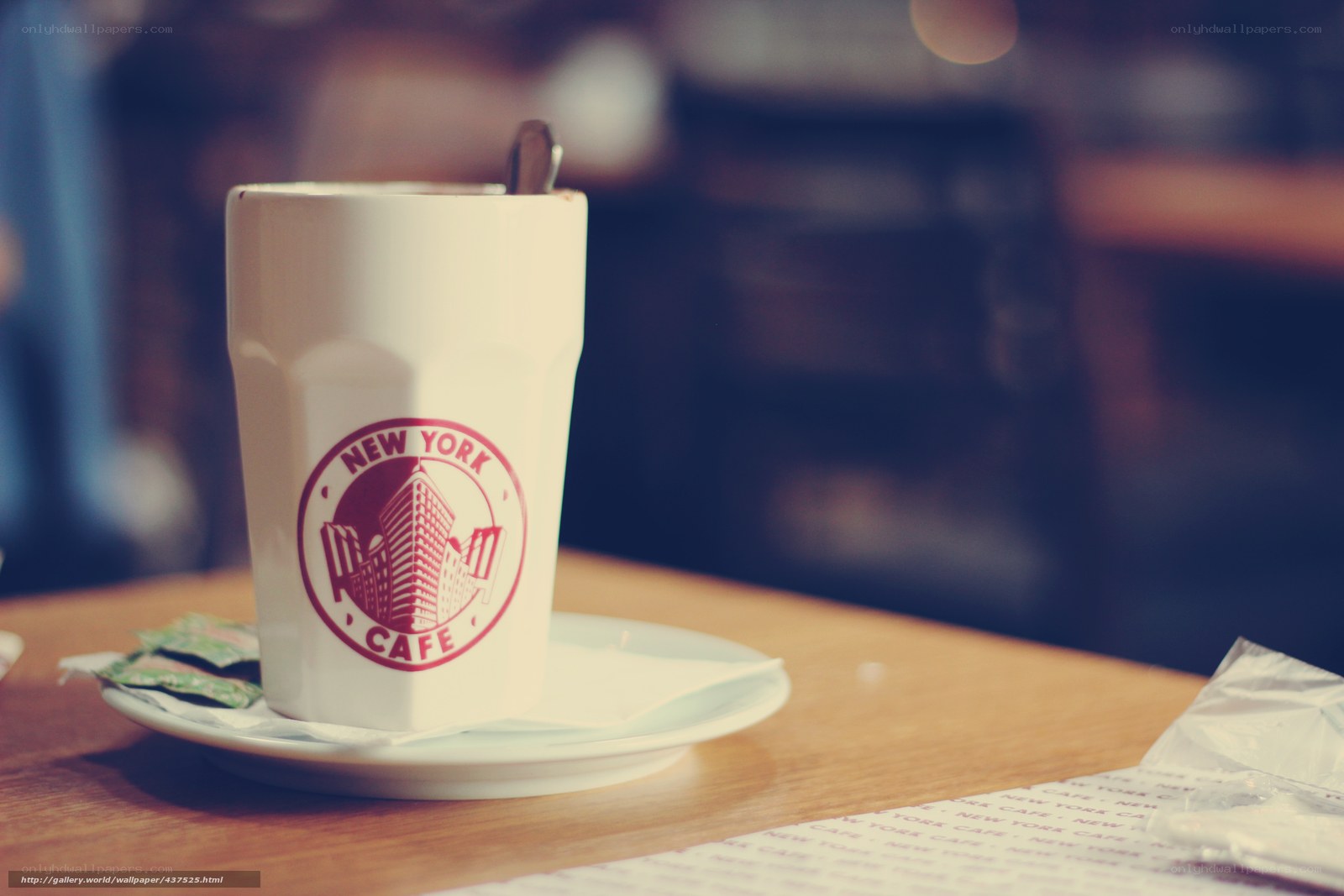 coffee cup at new york cafe