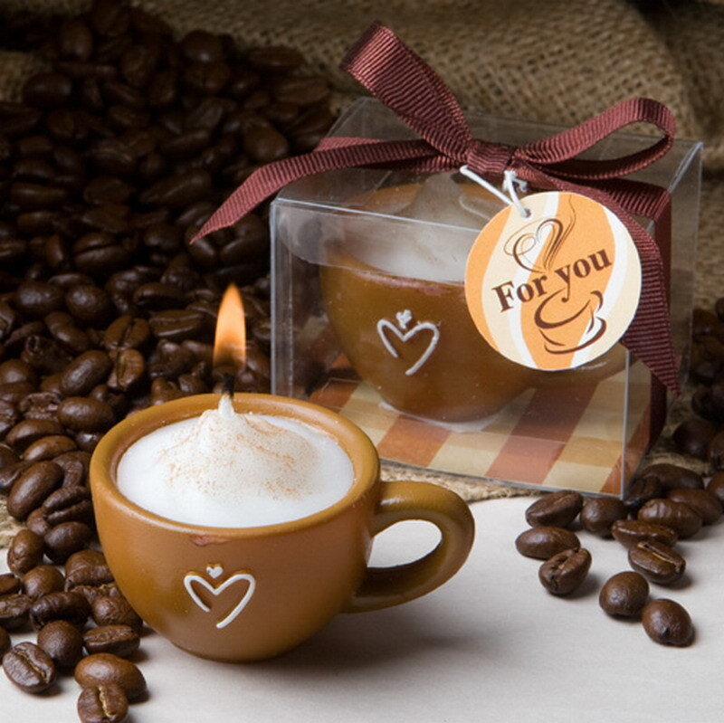 coffee cup candle gift