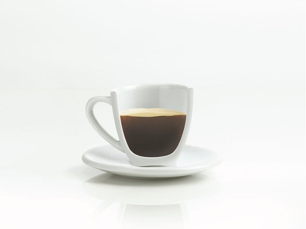 coffee cup cutaway view