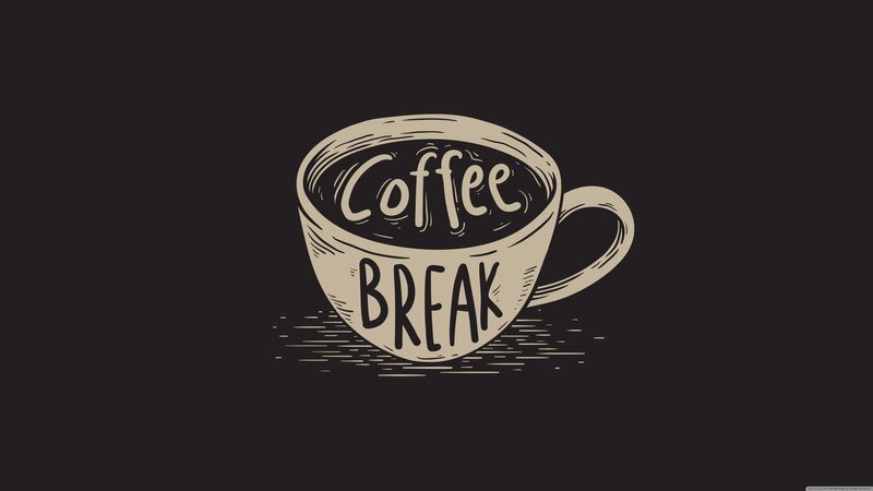 Coffee Cup Illustration — Black