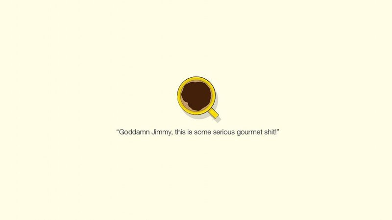 Coffee Cup Illustration — Yellow