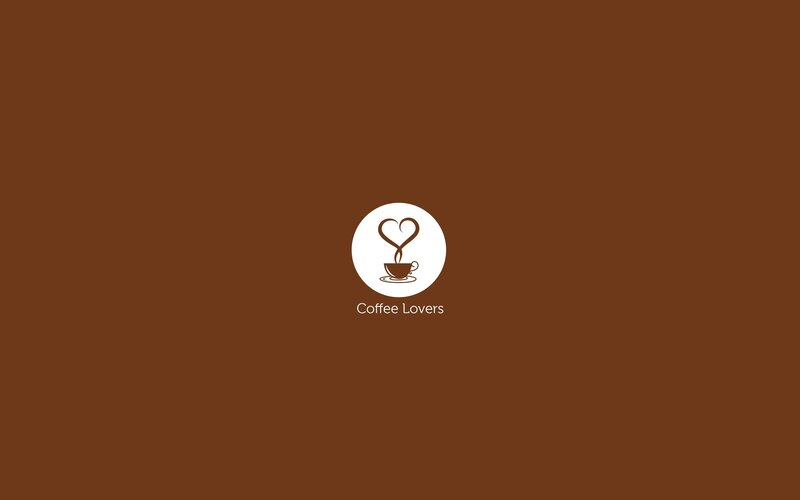Coffee Cup Logo — Brown