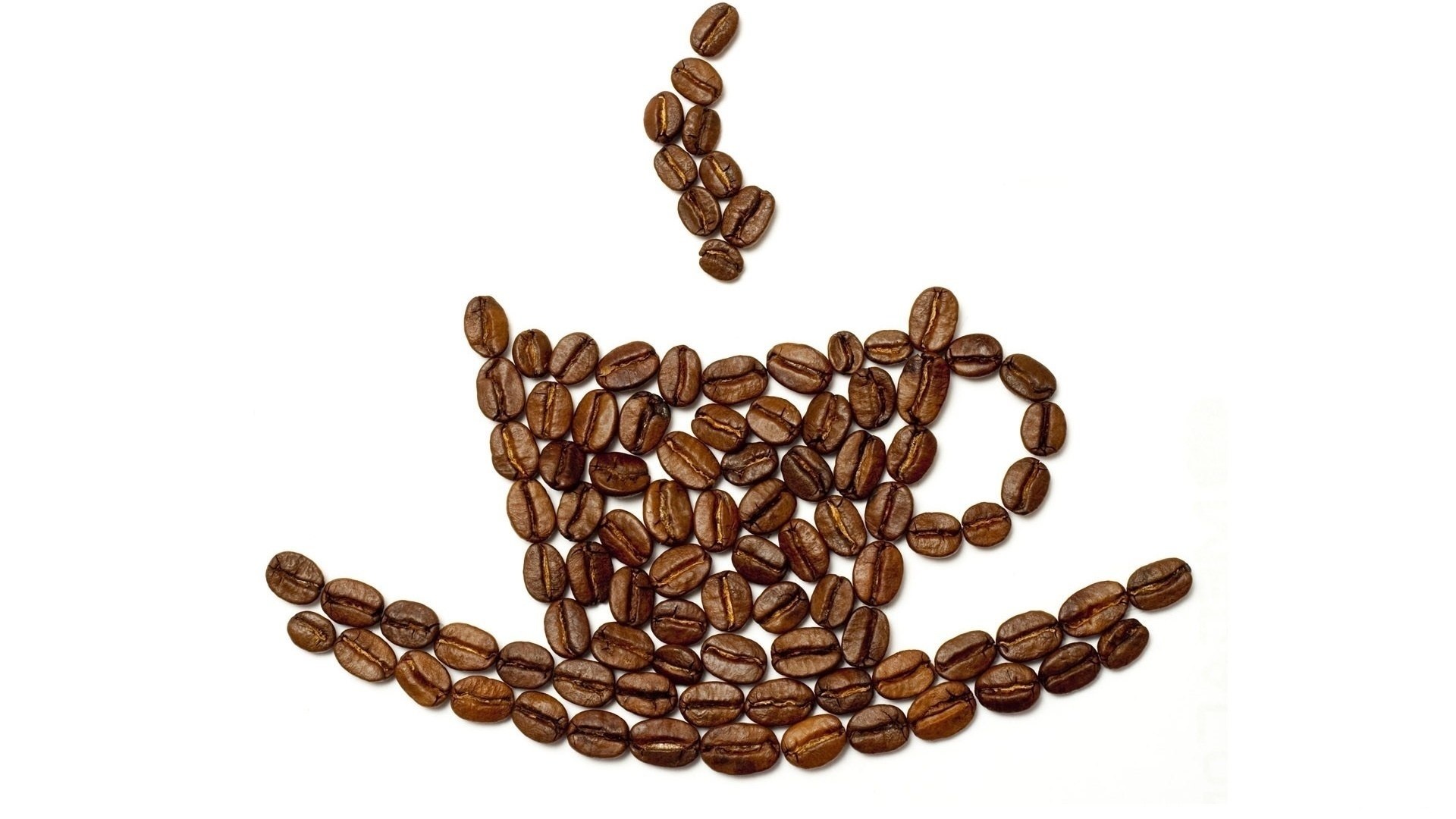 coffee cup made of beans