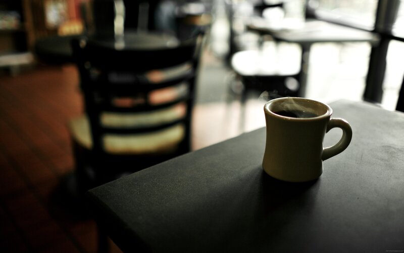 coffee cup on a table