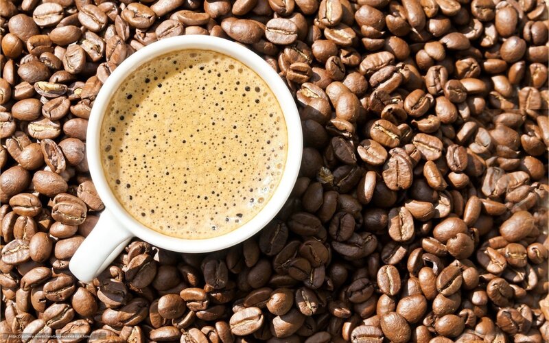 Coffee Cup on Beans — Brown, Calm, Morning