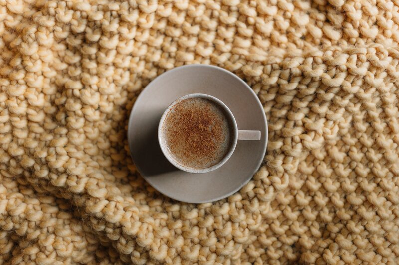 Coffee Cup on Blanket