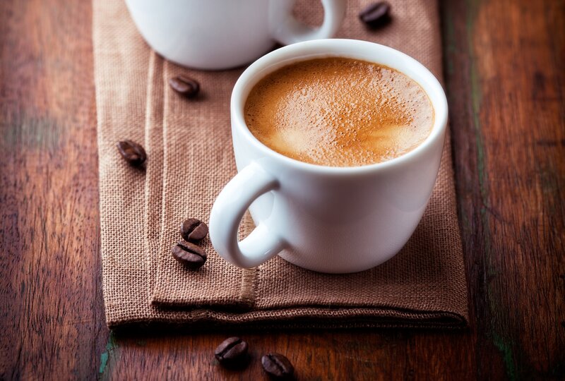 Coffee Cup on Cloth