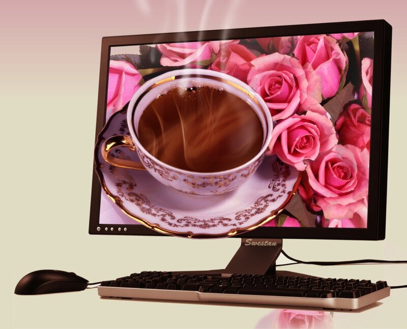 Coffee Cup on Monitor