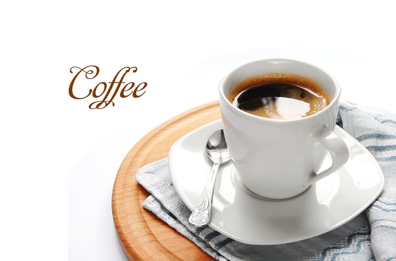 Coffee Cup on Saucer — White, Calm, Morning, Photograph, Spoon