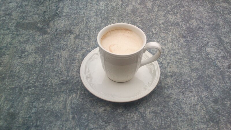 Coffee Cup on Saucer — White, Calm, Photograph, Table