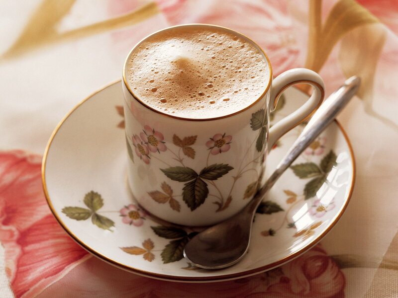 Coffee Cup on Saucer — White, Calm