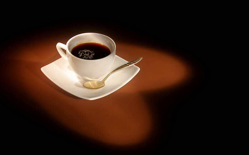 Coffee Cup on Saucer — White