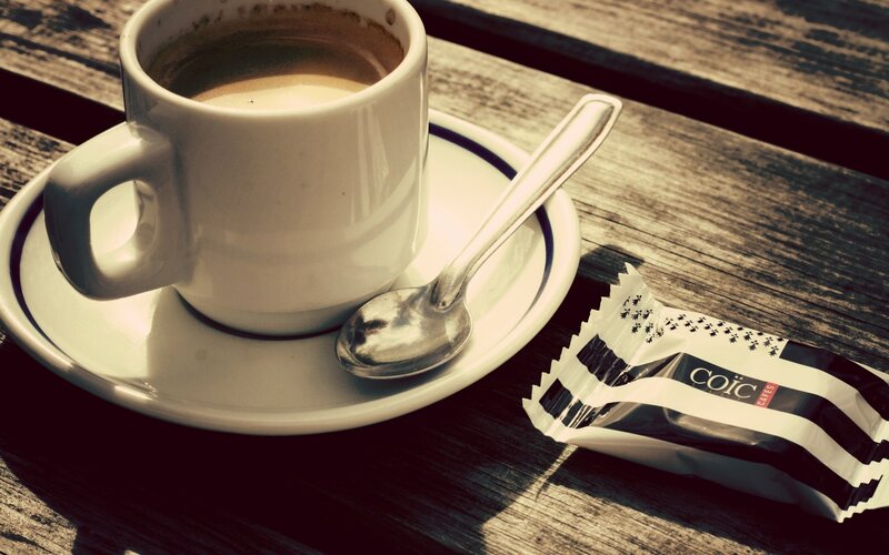 Coffee Cup on Table — Brown, Calm, Afternoon, Photograph