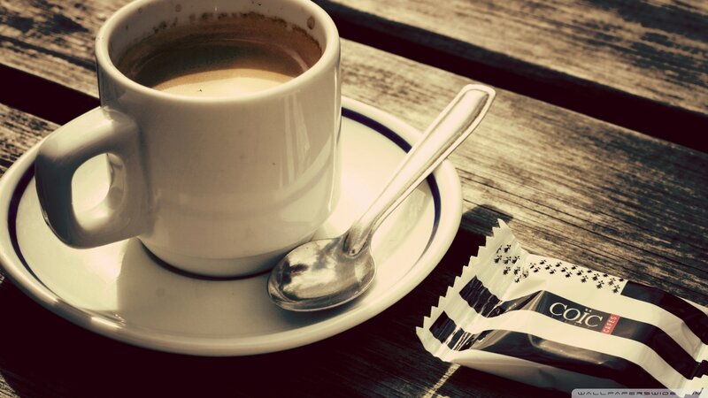 Coffee Cup on Table — Brown, Calm, Morning, Photograph