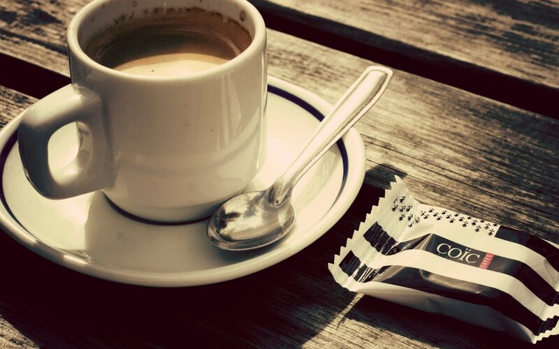 Coffee Cup on Table — Brown, Calm, Morning