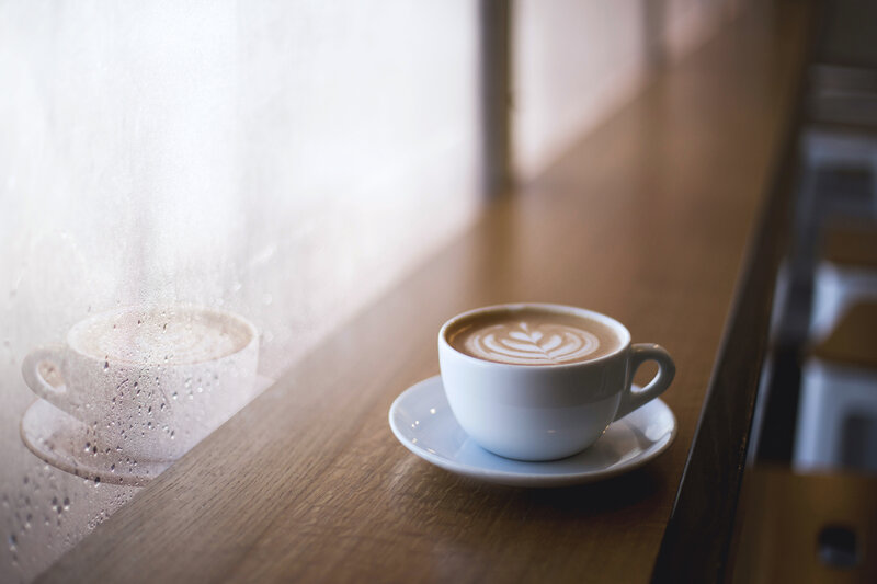 Coffee Cup on Windowsill — Brown, Calm, Morning