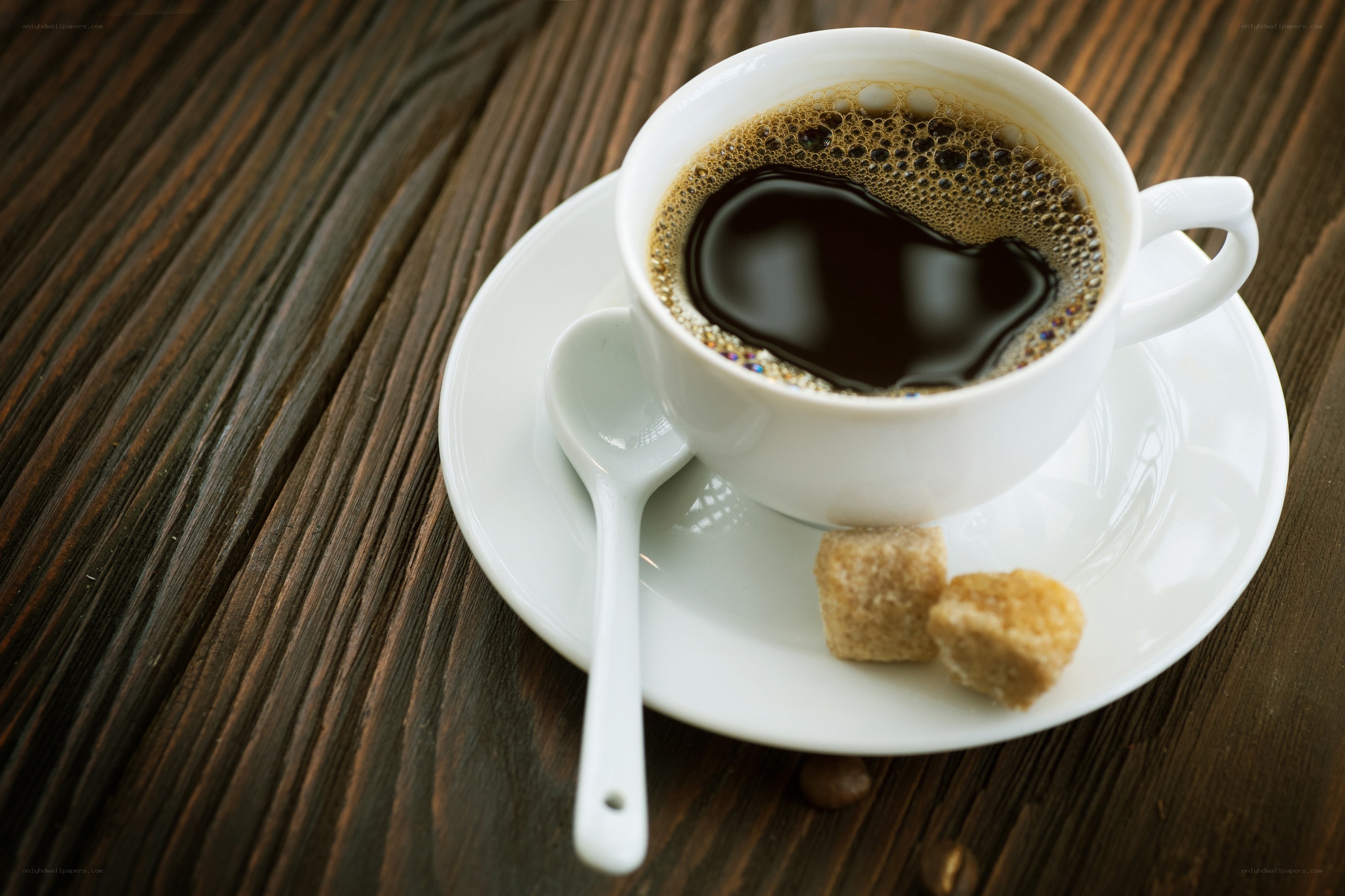 coffee cup on wooden table