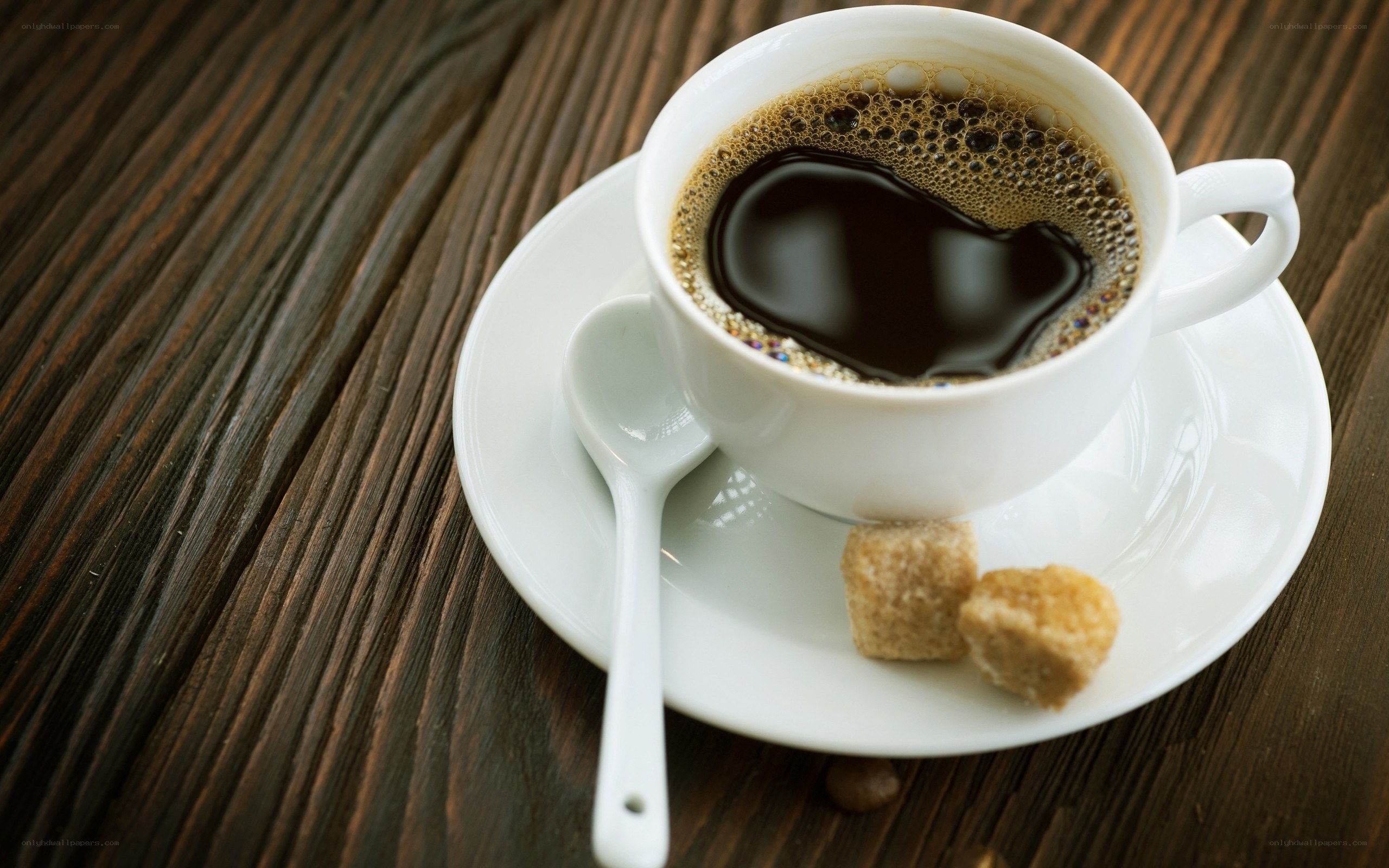coffee cup on wooden table