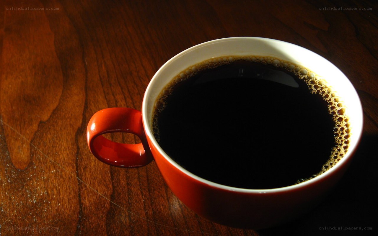 coffee cup on wooden table