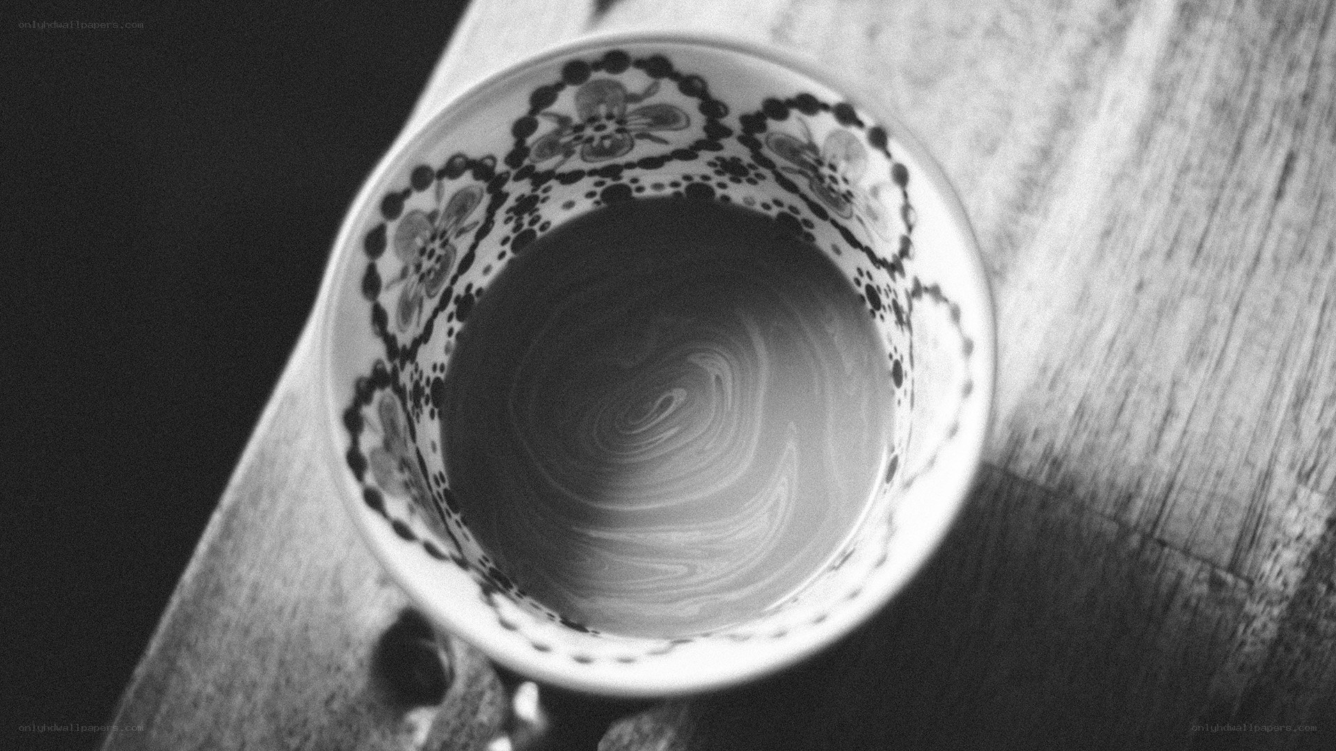 coffee cup on wooden table