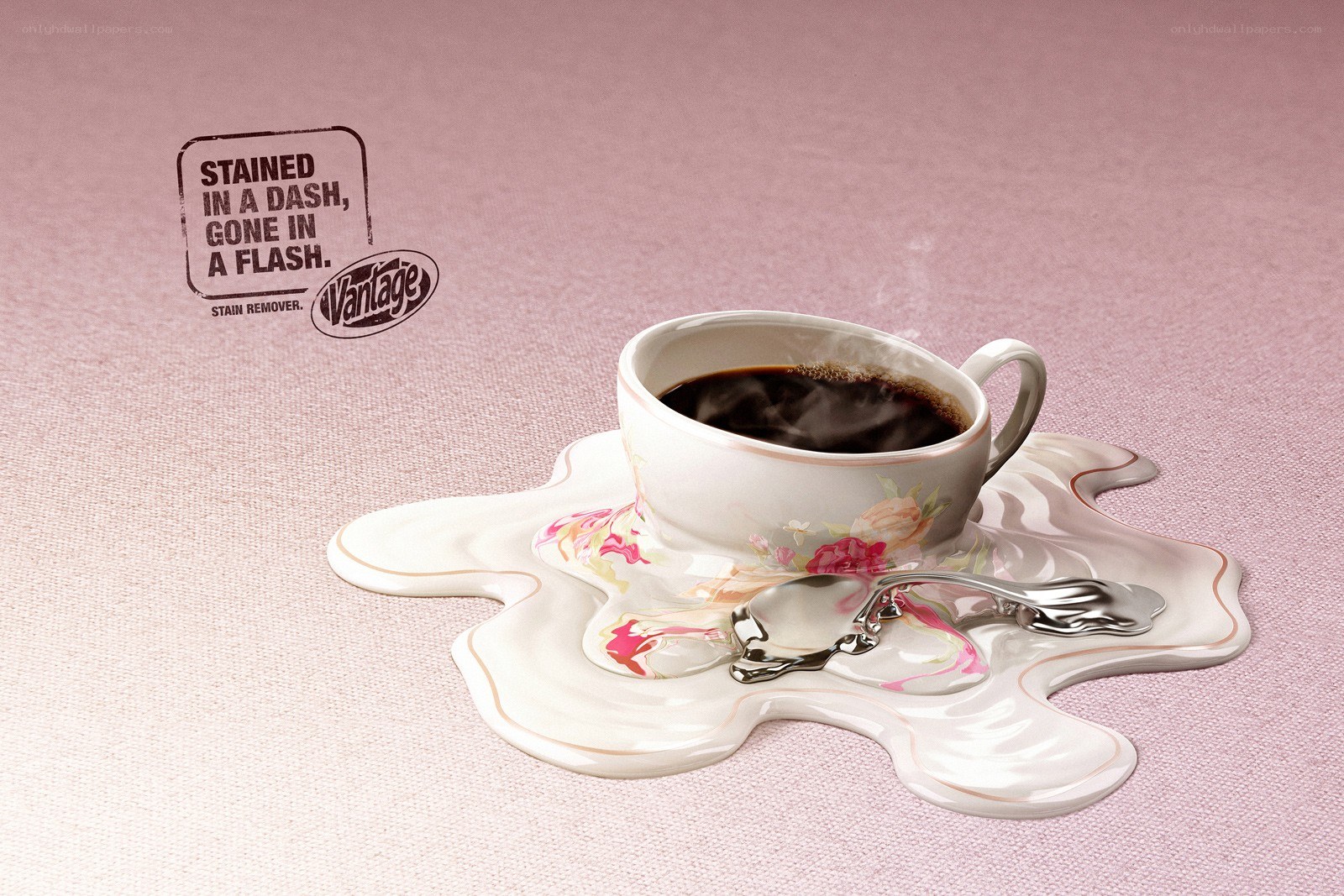 coffee cup stain removal ad