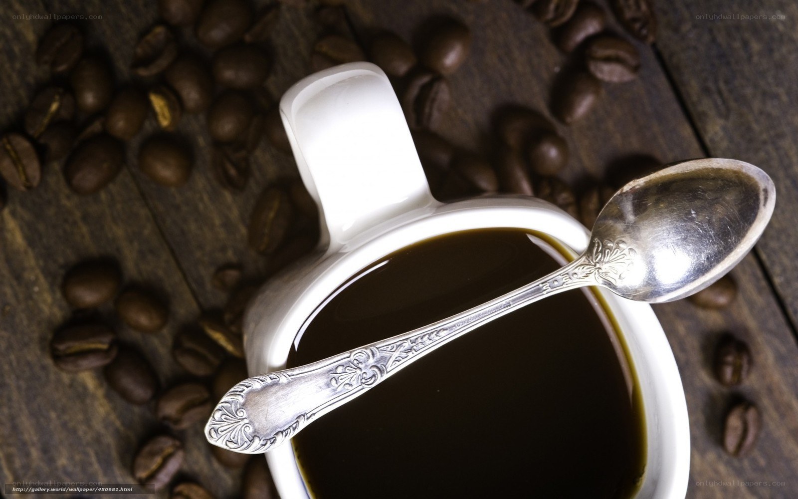 coffee cup with beans