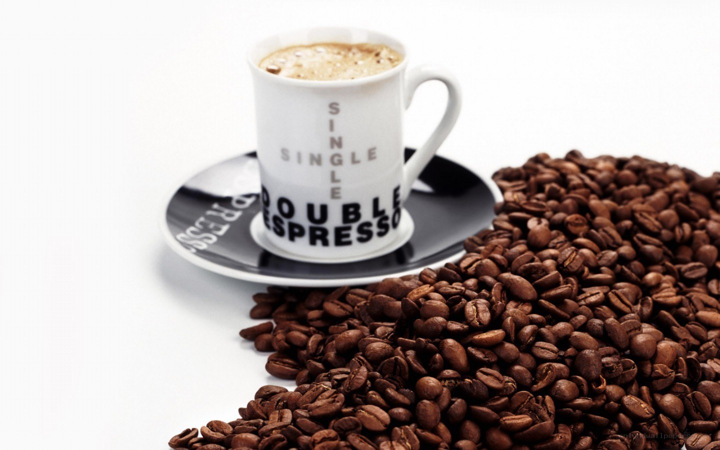 coffee cup with beans