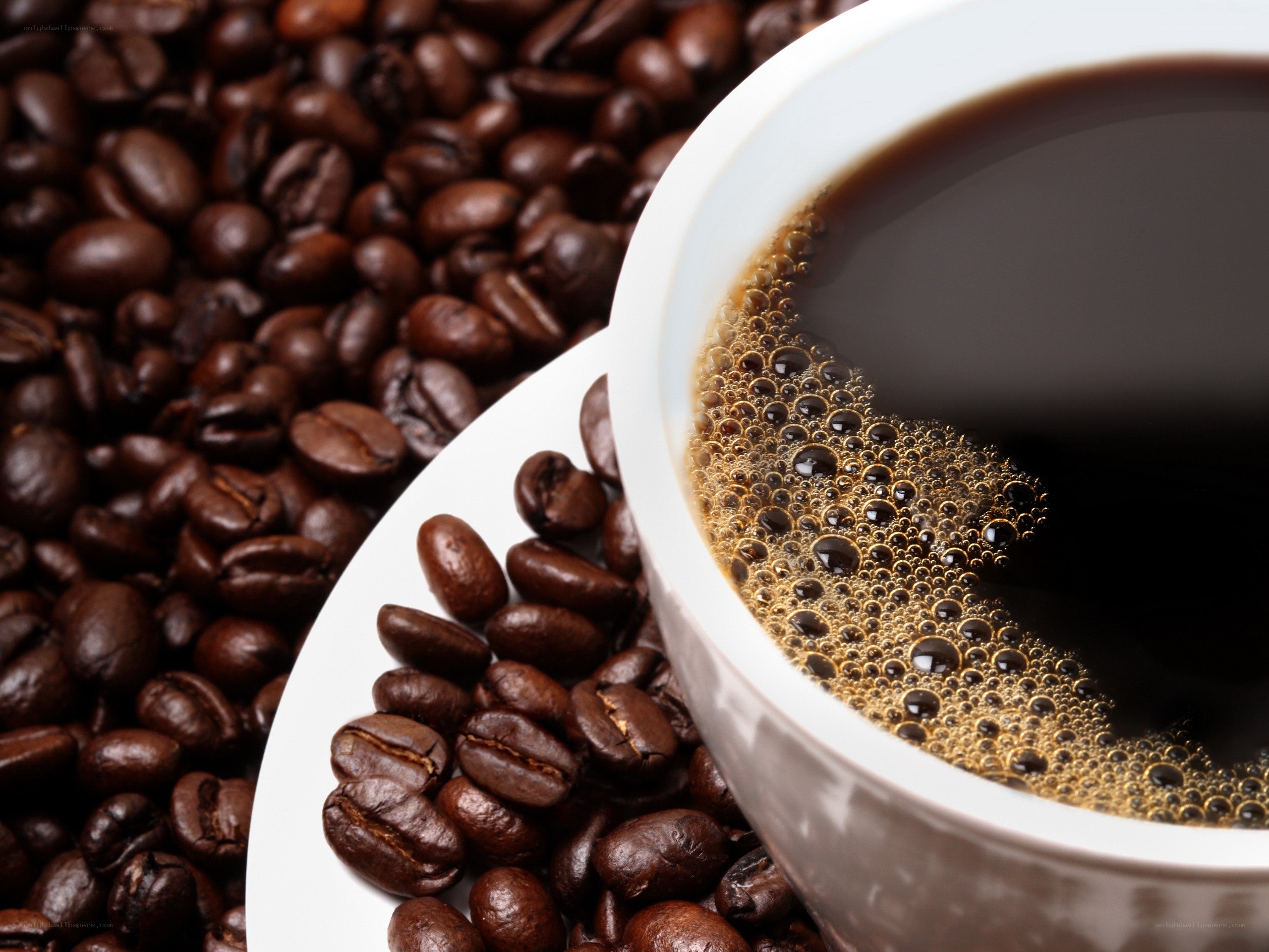 coffee cup with beans