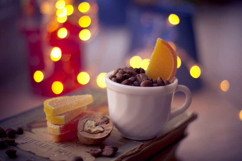 Coffee Cup with Candies
