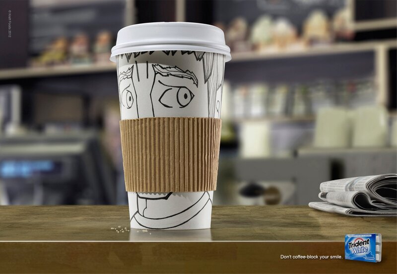coffee cup with cartoon face