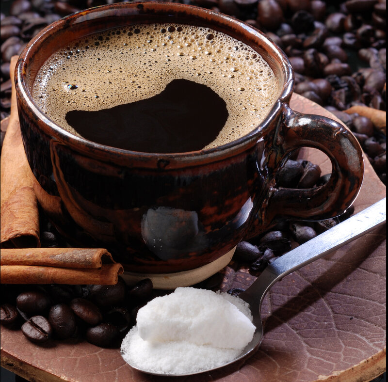 Coffee Cup with Cinnamon — Brown