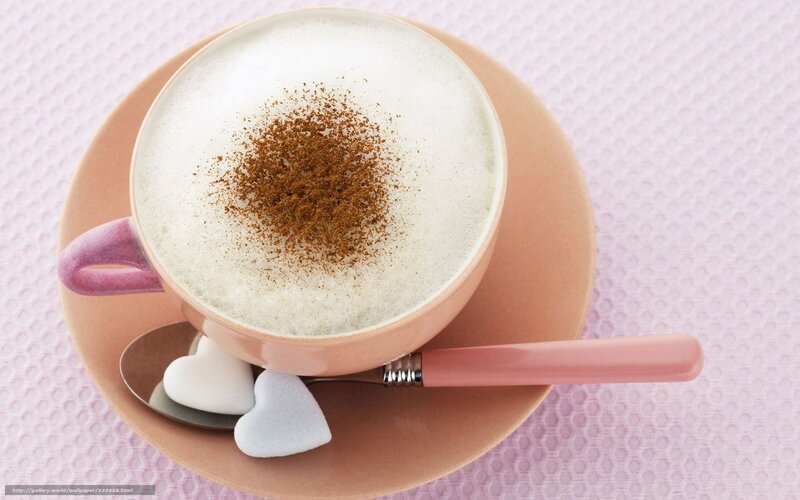 Coffee Cup with Cinnamon — Pink, Calm, Morning