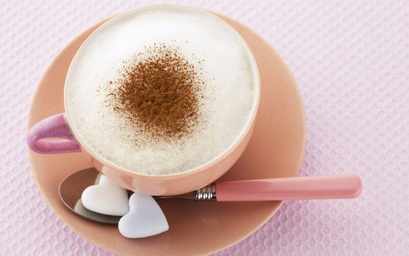Coffee Cup with Cinnamon — Pink, Calm