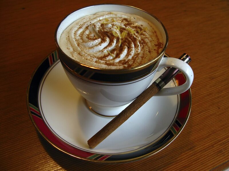 Coffee Cup with Cinnamon Stick