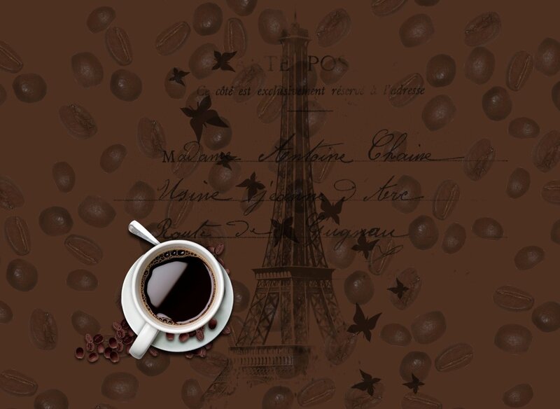 Coffee Cup with Eiffel Tower