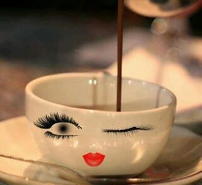 Coffee Cup with Face
