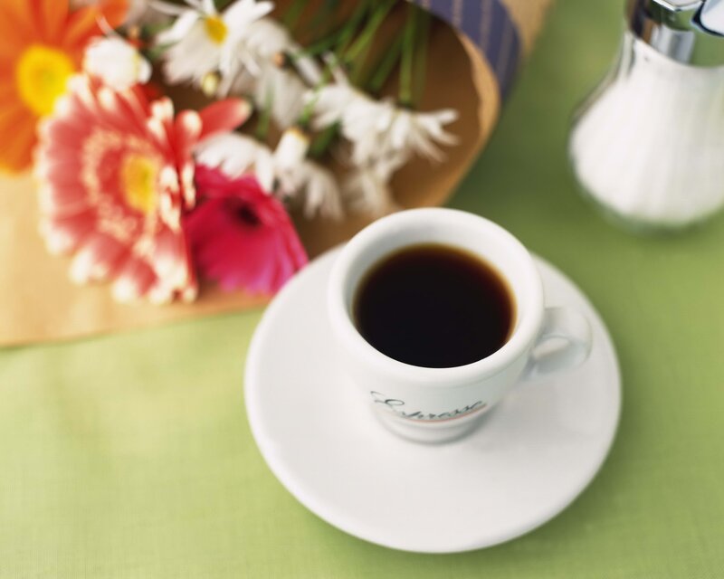 coffee cup with flowers