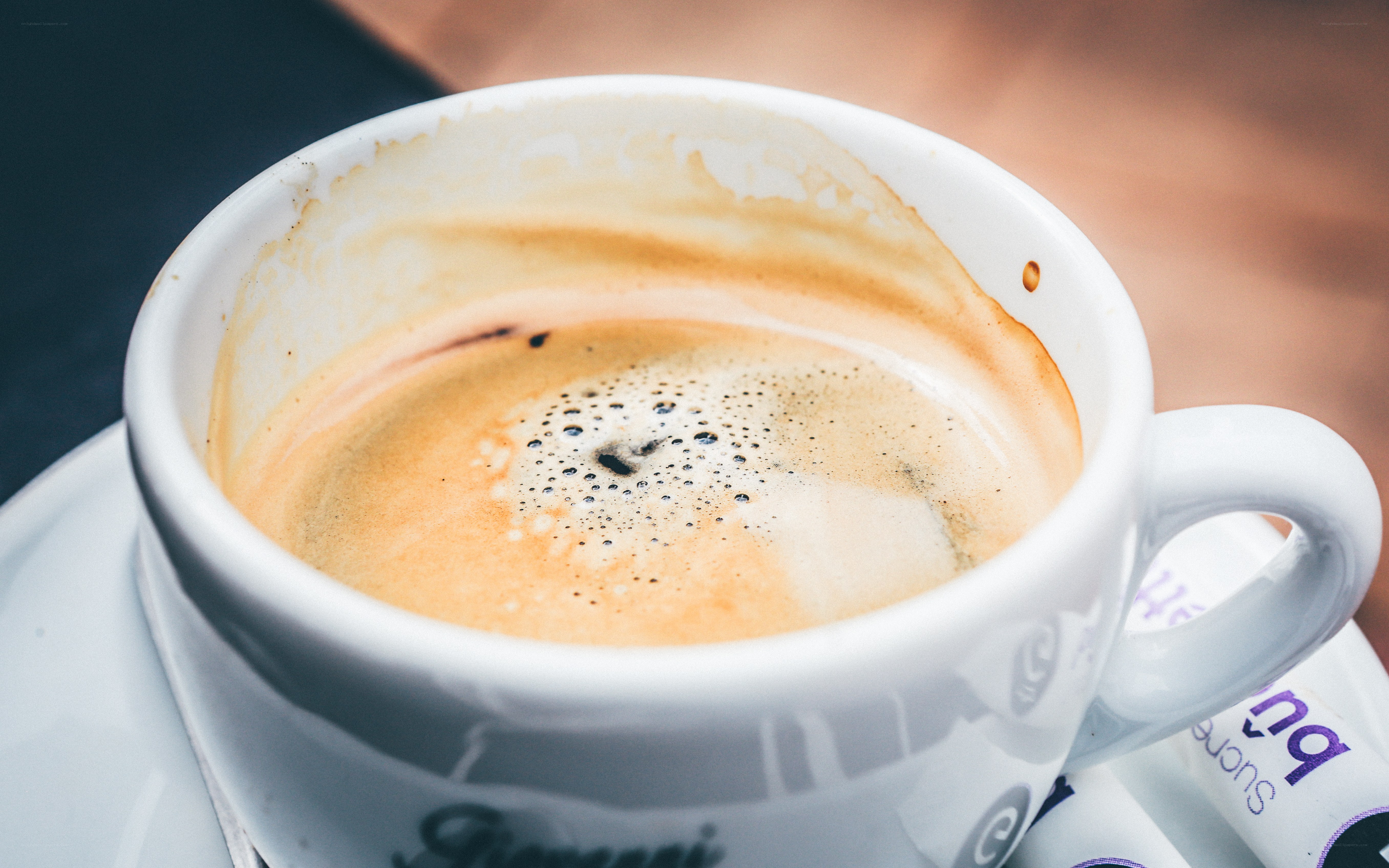 coffee cup with foam