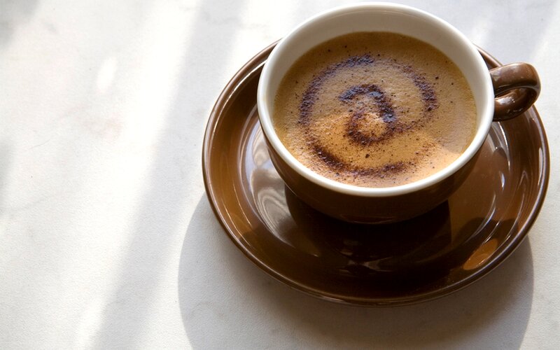 Coffee Cup with Foam — Brown, Calm, Morning