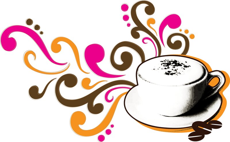 Coffee Cup with Foam — Brown, Playful
