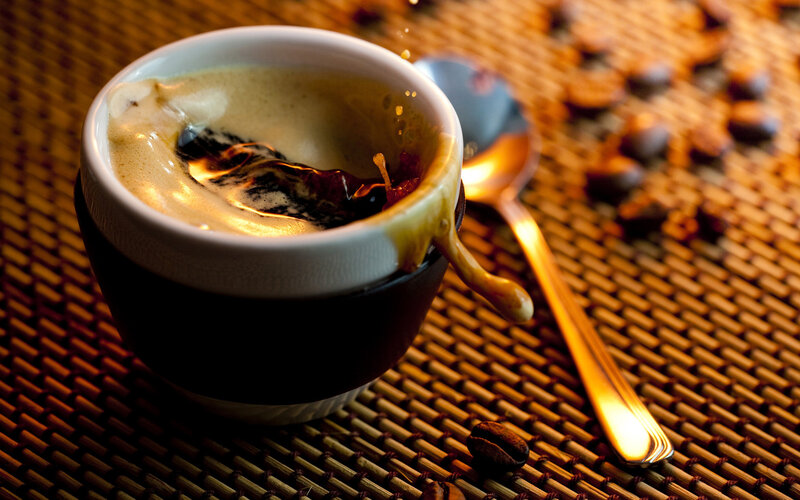 Coffee Cup with Foam — Brown