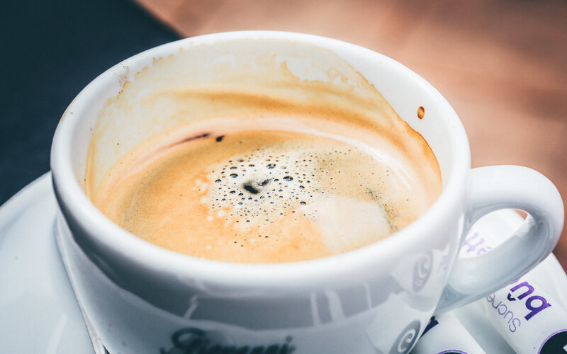 Coffee Cup with Foam — White, Calm, Morning